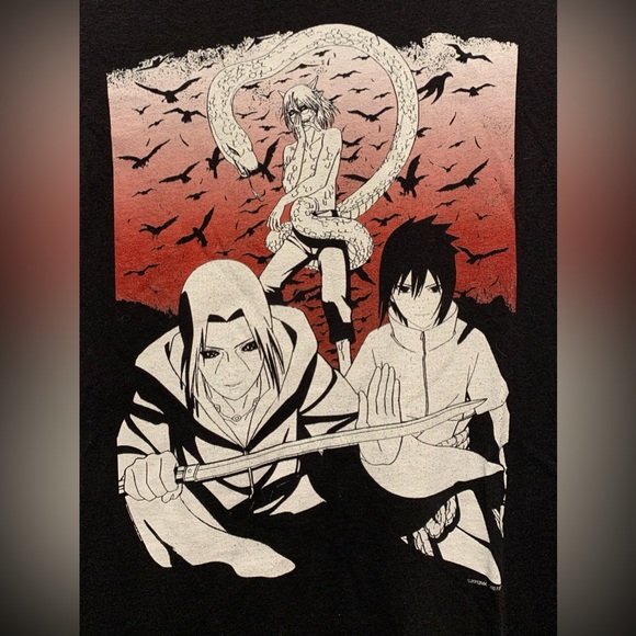NARUTO SASUKE OROCHIMARU Anime Tee Shirt - Picture 2 of 6